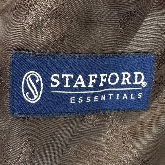 Stafford Men Sze 48R Brown Classic Fit Corduroy Blazer Sport Coat Casual Jacket - Picture 8 of 14